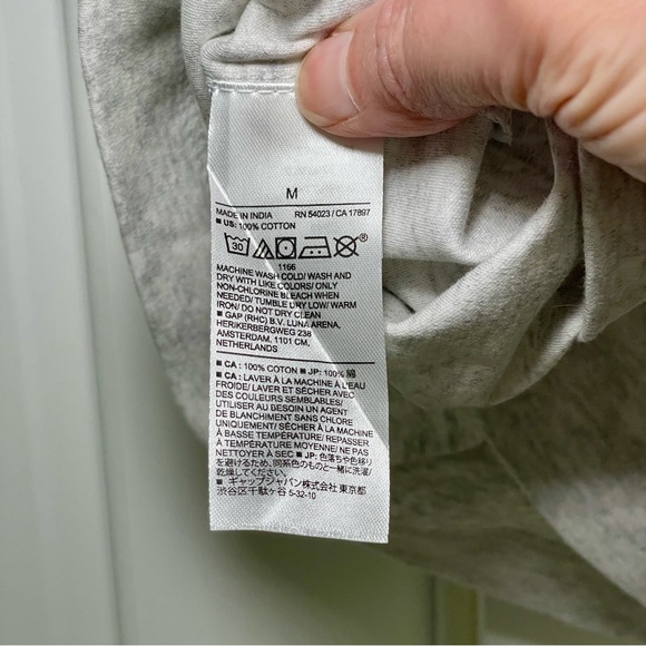 Banana Republic Light Grey Heather Polo with White Piping Luxe Touch Slim size M - Picture 6 of 8